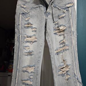 Homme Femme Men's Blue Jeans